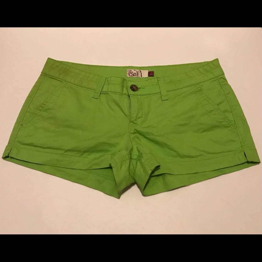 Size 9 green shorts